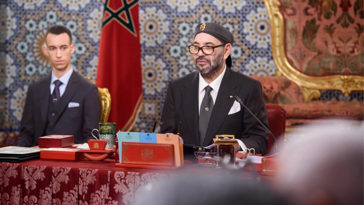 ملك المغرب خلال المجلس الوزاري