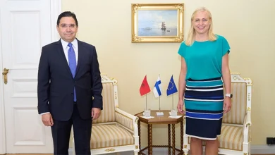 ناصر بوريطا مع وزيرة خارجية فيلندا