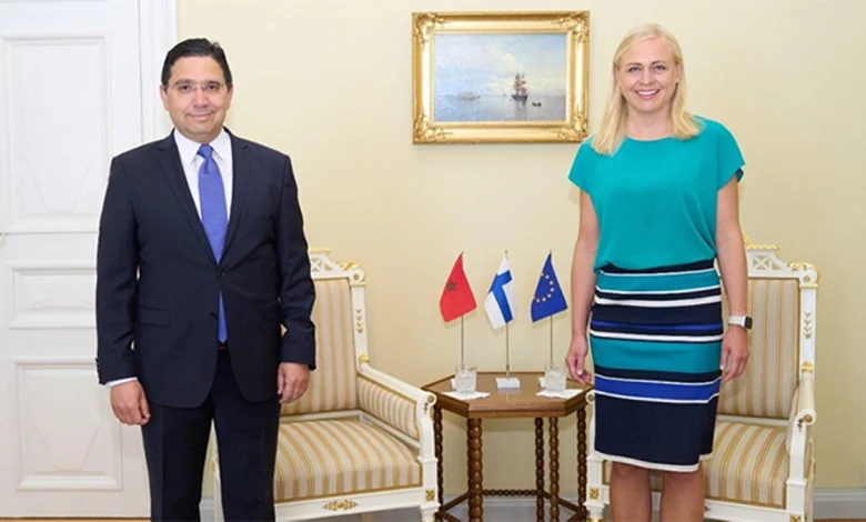 ناصر بوريطا مع وزيرة خارجية فيلندا