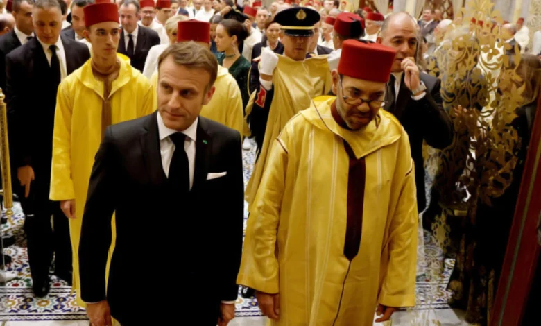 الملك محمد السادس رفقك إيمانويل ماكرون
