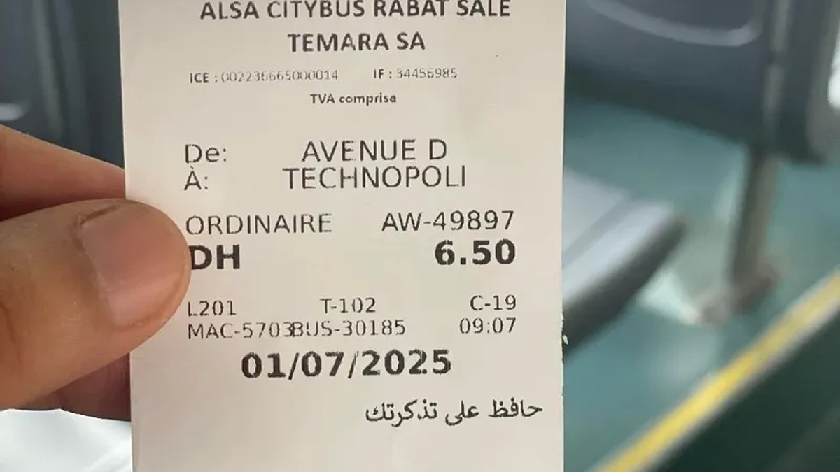 أثمنة تذاكر حافلات الرباط الجديدة